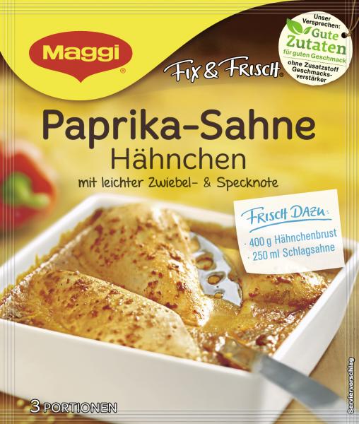 Maggi fix & frisch Paprika-Sahne Hähnchen
