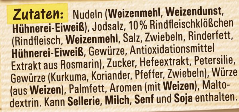 Maggi Guten Appetit, Fleischklößchen Suppe