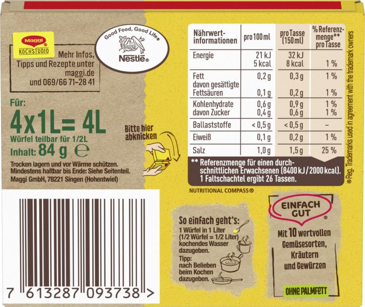 Maggi Klare Gemüsebrühe