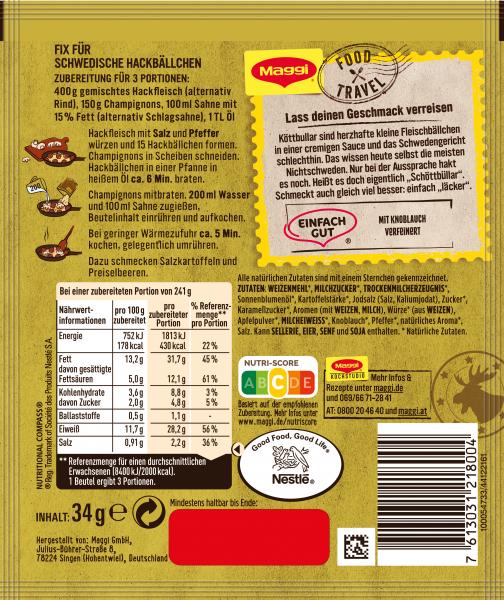 Maggi Fix für Köttbullar