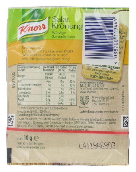 Knorr Salatkrönung Würzige Gartenkräuter