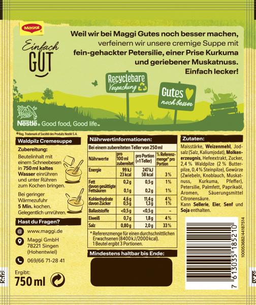 Maggi Guten Appetit Waldpilz Cremesuppe