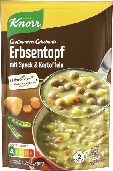Knorr Großmutters Geheimnis Erbsentopf mit Speck & Kartoffeln