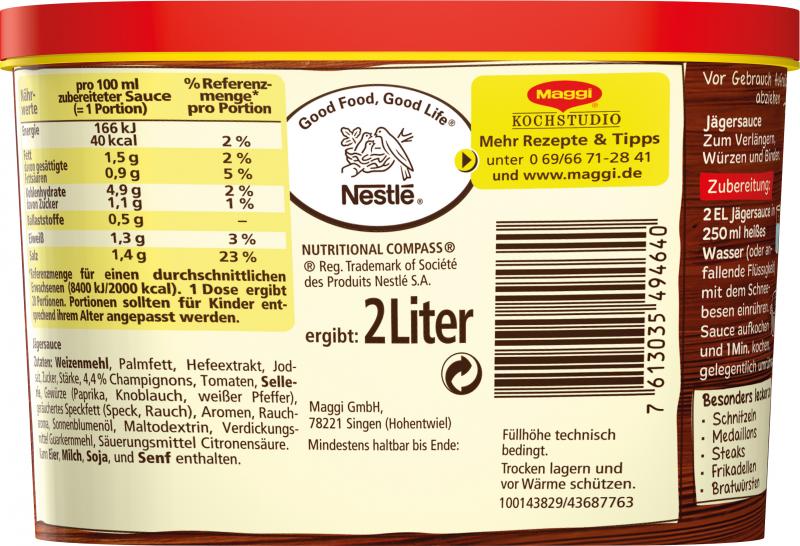 Maggi Delikatess Jägersauce