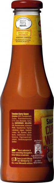 Maggi Internationale Würzsauce Sauce für Currywurst mit Chili