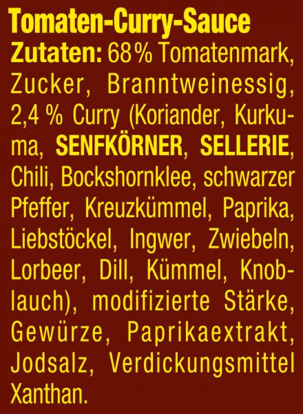 Maggi Internationale Würzsauce Sauce für Currywurst mit Chili