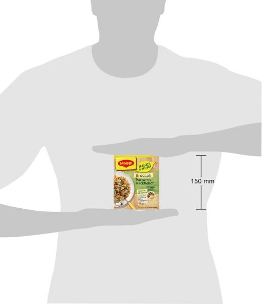 Maggi fix & frisch Broccoli Pasta mit Hackfleisch, Beutel, ergibt 4 Port.