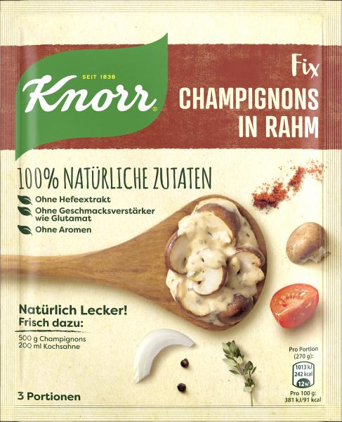 Knorr Natürlich Lecker! Champignons in Rahm 