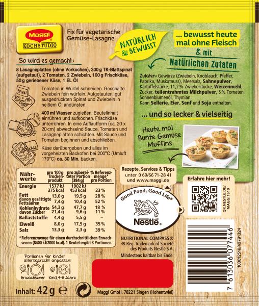 Maggi Natürlich & Bewusst Gemüse Lasagne
