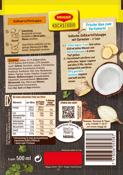 Maggi Für Genießer Indische Süßkartoffelsuppe
