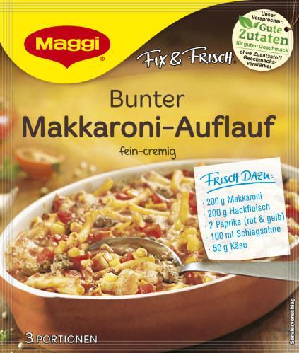 Maggi Fix für Bunter Makkaroni-Auflauf