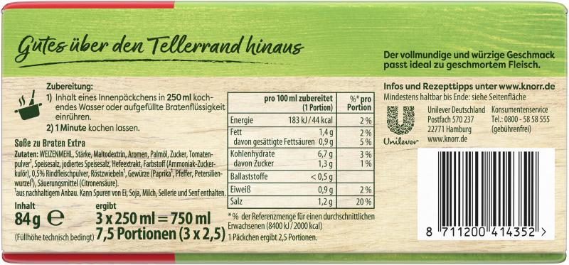 Knorr Soße zu Braten Extra