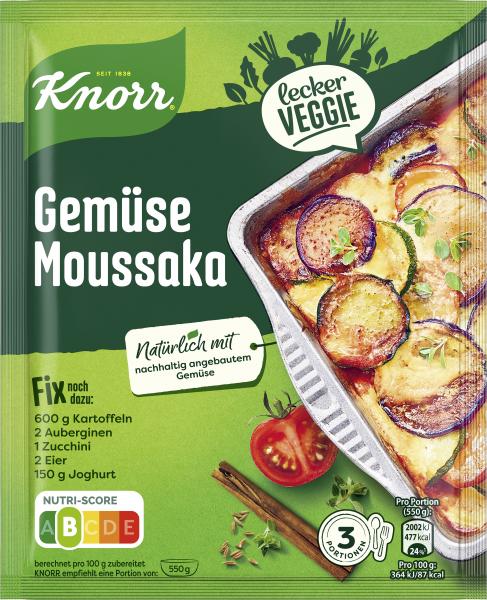 Knorr Fix Gemüse Moussaka