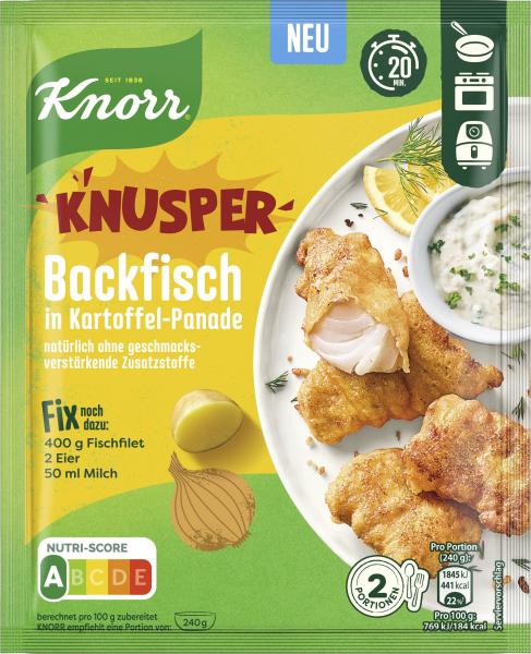 Knorr Knusper Backfisch in Kartoffelpanade