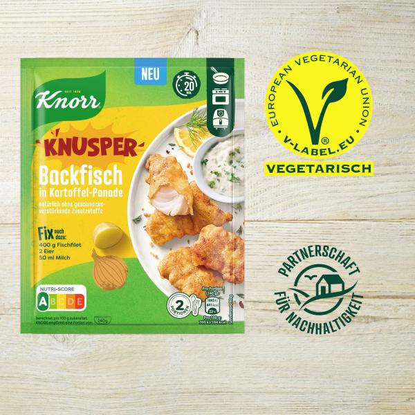 Knorr Knusper Backfisch in Kartoffelpanade