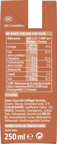 Thomy Les Sauces Geflügel Sahne-Sauce