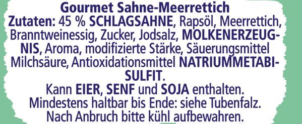 Thomy Gourmet Sahne-Meerrettich mild