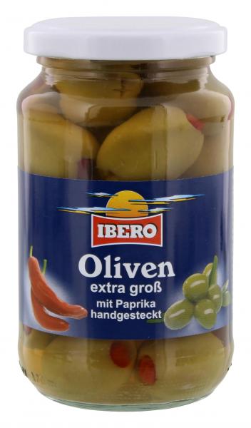 Ibero Grüne Oliven mit Paprika