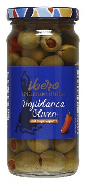 Ibero Hojiblanca Oliven mit Paprikapaste