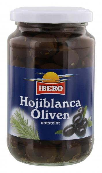 Ibero geschwärzte Oliven entsteint