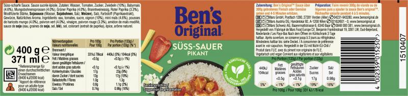 Ben's Original Süß-Sauer pikant