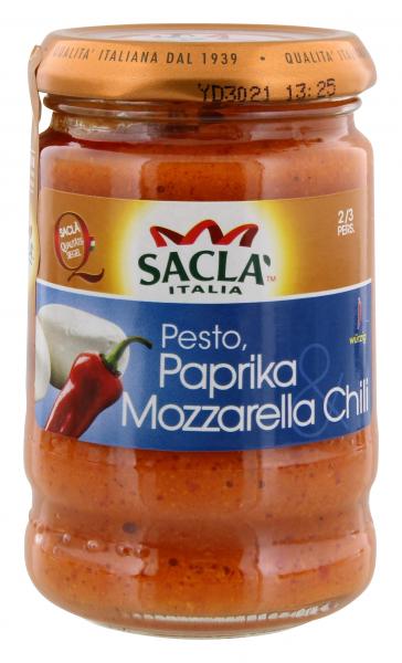 Sacla Pesto Paprika, Mozzarella & Chili 