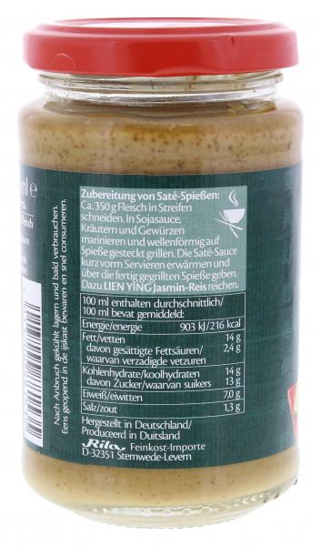 Lien Ying Asian-Spirit Saté-Sauce mit Kokosmilch