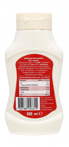 Jeden Tag Delikatess Mayonnaise mit Rapsöl