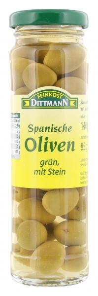 Feinkost Dittmann Spanische Oliven grün mit Stein