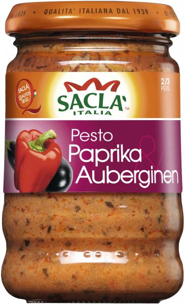 Sacla Pesto Paprika & Auberginen