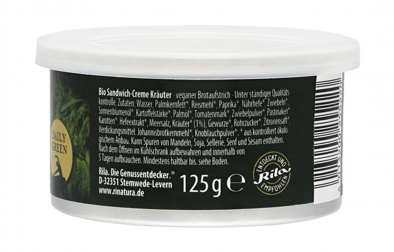 Rinatura Bio Sandwich-Creme Kräuter