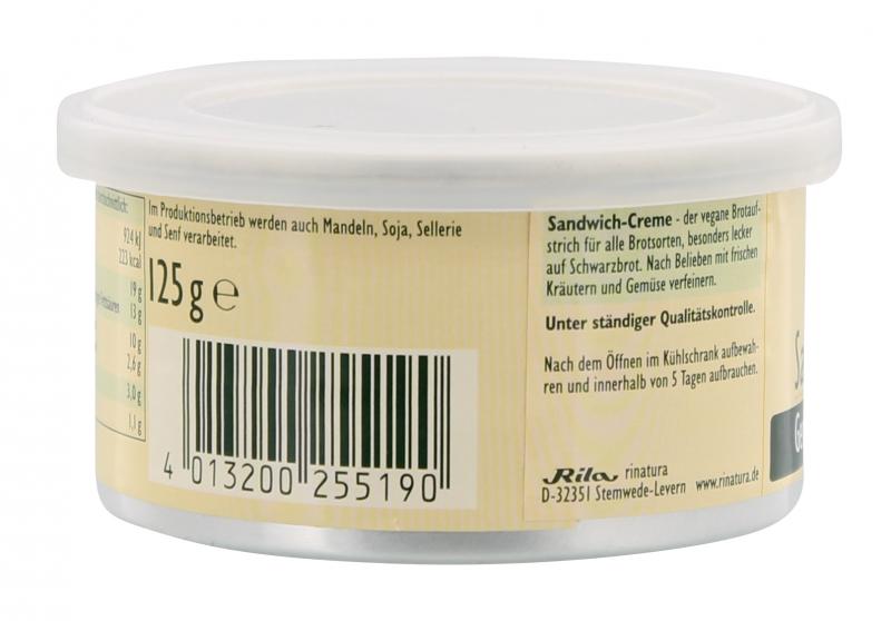 Rinatura Bio Sandwich-Creme Gemüse 