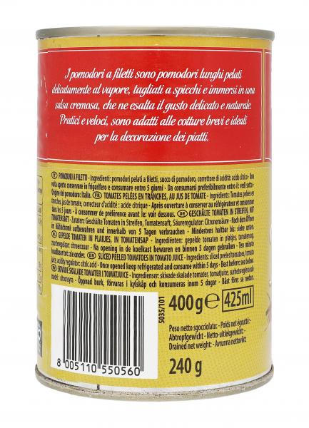 Mutti Filetti Pomodori Tomaten in Vierteln geschält
