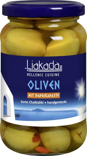 Liakada Oliven mit Paprikapaste