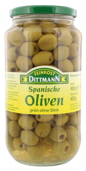 Feinkost Dittmann Spanische grüne Oliven ohne Stein