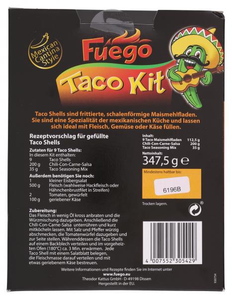 Fuego Taco Kit original mexican cantina style