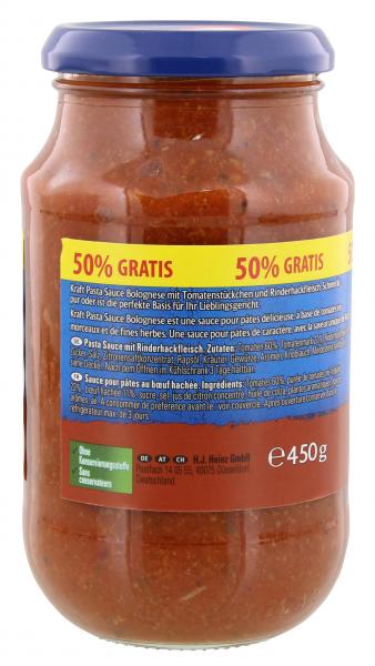 Kraft Pasta Sauce Bolognese