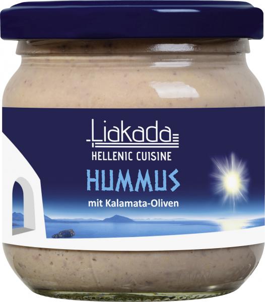 Liakada Hummus mit Kalamata-Oliven