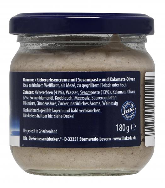 Liakada Hummus mit Oliven