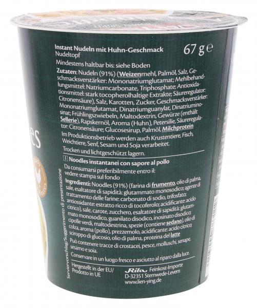 Lien Ying Asian-Spirit Noodles Chicken Flavour