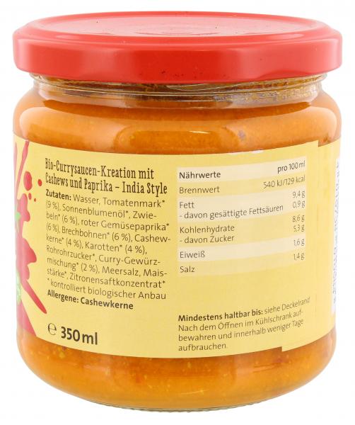 Avantissimo Bio Bollywood Party Curry Sauce