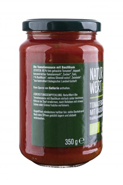 NaturWert Bio Tomatensauce mit Basilikum