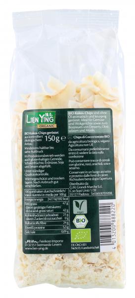 Lien Ying Organic Bio Kokos-Chips geröstet