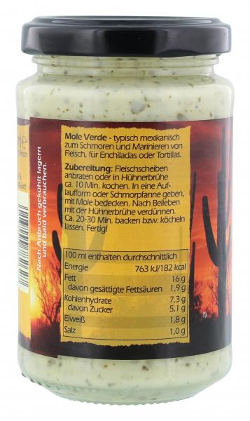 Don Enrico Mexicano Mole Verde Herb Garlic Sauce
