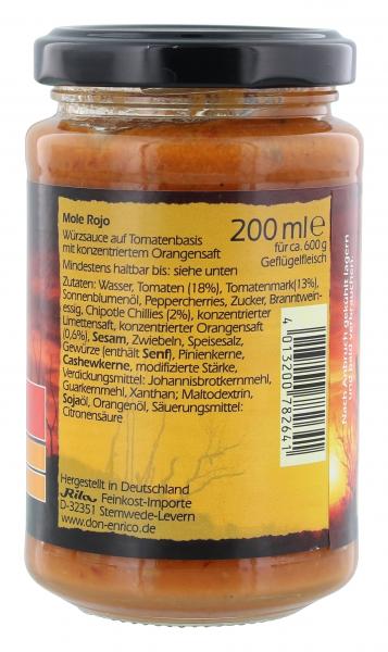 Don Enrico Mexicano Mole Rojo Tomate Chili Sauce