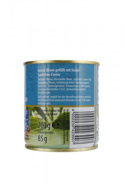 Dittmann Oliven grün mit feiner Sardellen-Creme