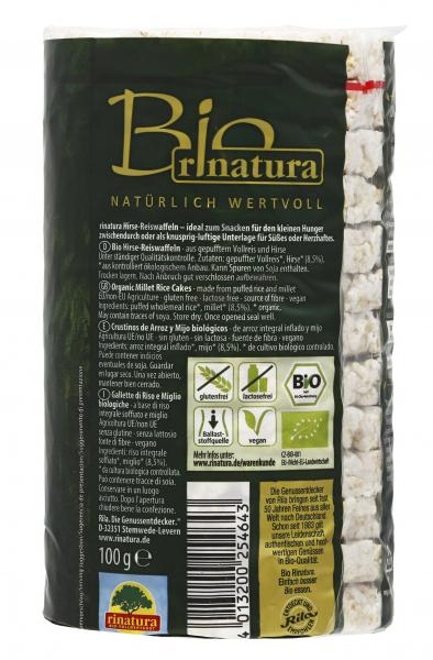 Rinatura Bio Daily Green Hirse Reiswaffeln