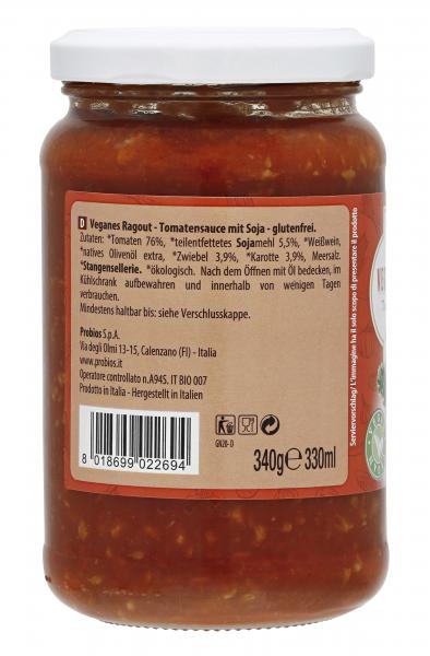 Bio Gusti Tomatensauce vegane Bolognese