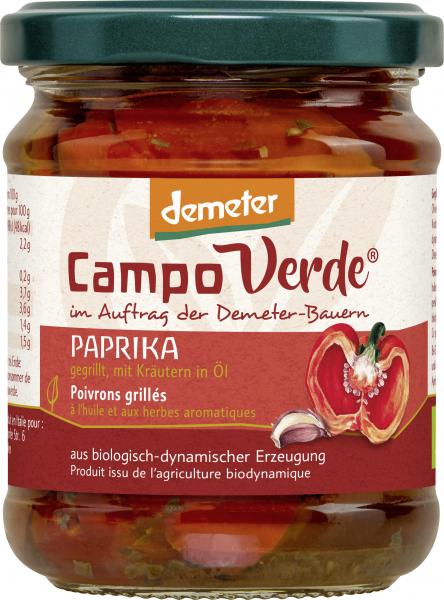 Campo Verde Demeter gegrillte Paprika in Öl
