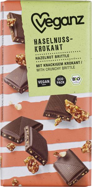 Veganz Schokolade Haselnuss-Krokant